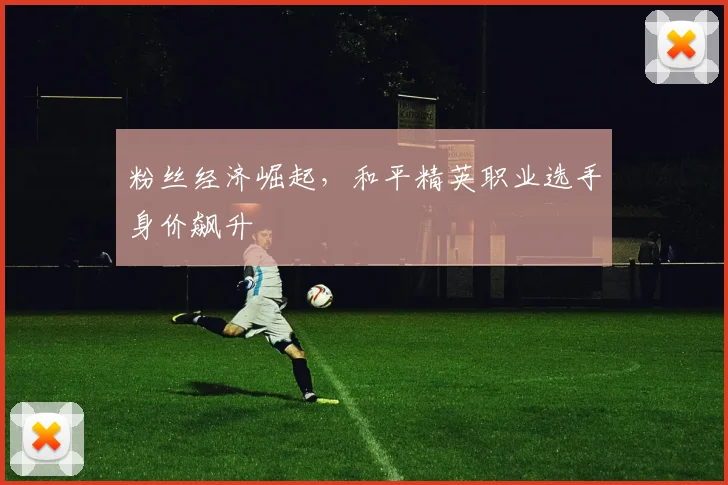 粉丝经济崛起，和平精英职业选手身价飙升